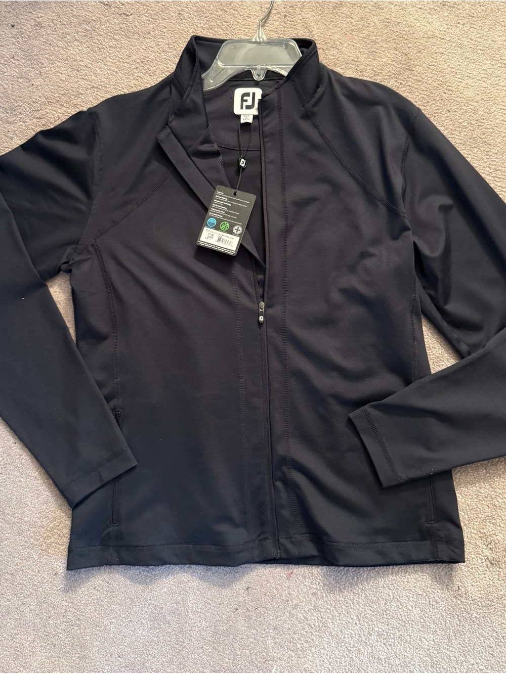 FootJoy Black Lightweight Full-Zip Shirt Jacket
